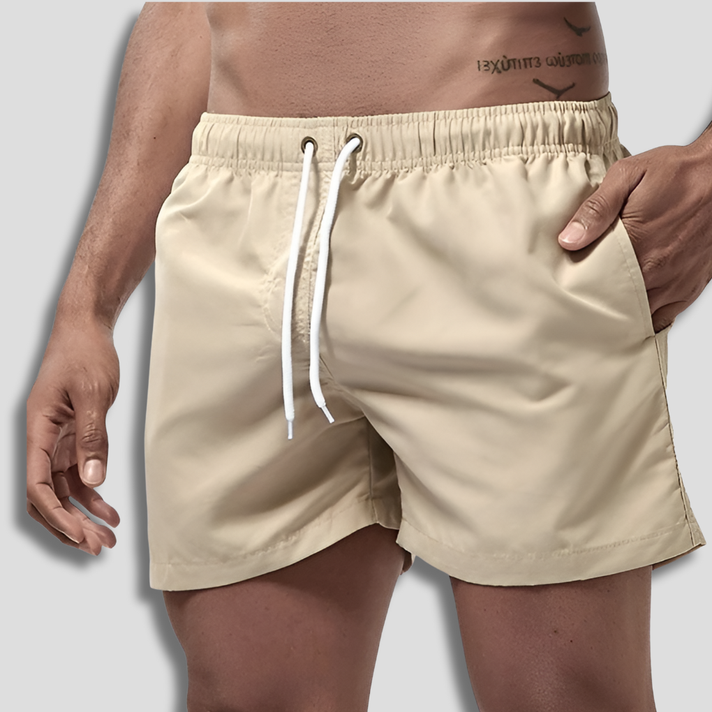 Schnelltrocknende Badeshorts Herren Regular Fit Freizeit