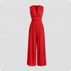 Damen ärmelloser Jumpsuit tailliert Freizeit Elegant Sommer