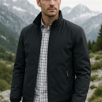 Übergangsjacke Herren – Leichte Herrenjacke mit Stehkragen & Langen Ärmeln | Jacke Herren Frühling & Sommer