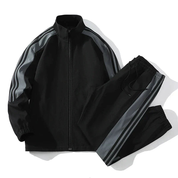 Herren Trainingsanzug mit Reißverschluss | Zweiteiliges Jogging-Set für Sport und Freizeit