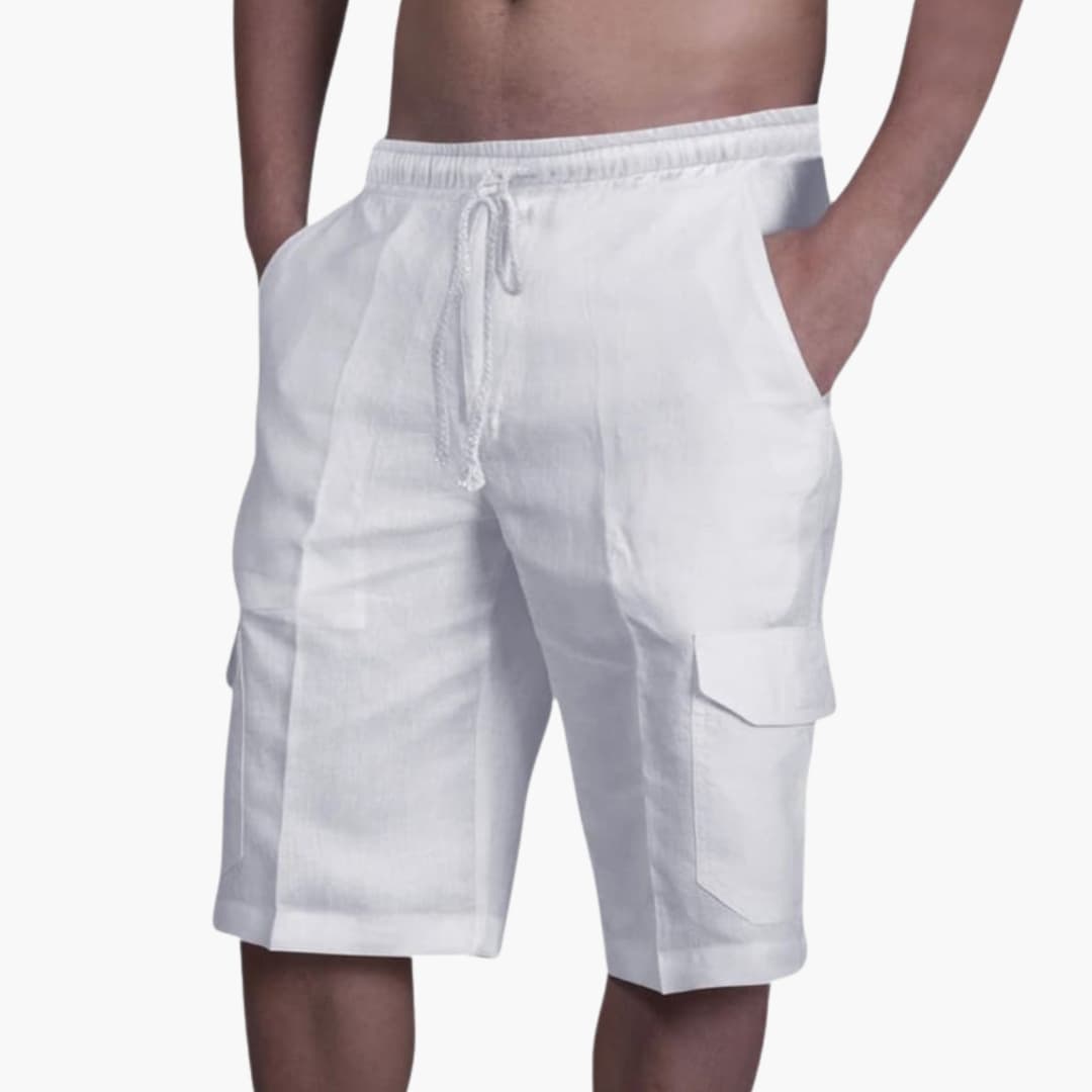 Herren Cargoshorts | Kurze Hosen für Herren mit Kordelzug & Taschen | Bequeme Passform für den Sommer 0