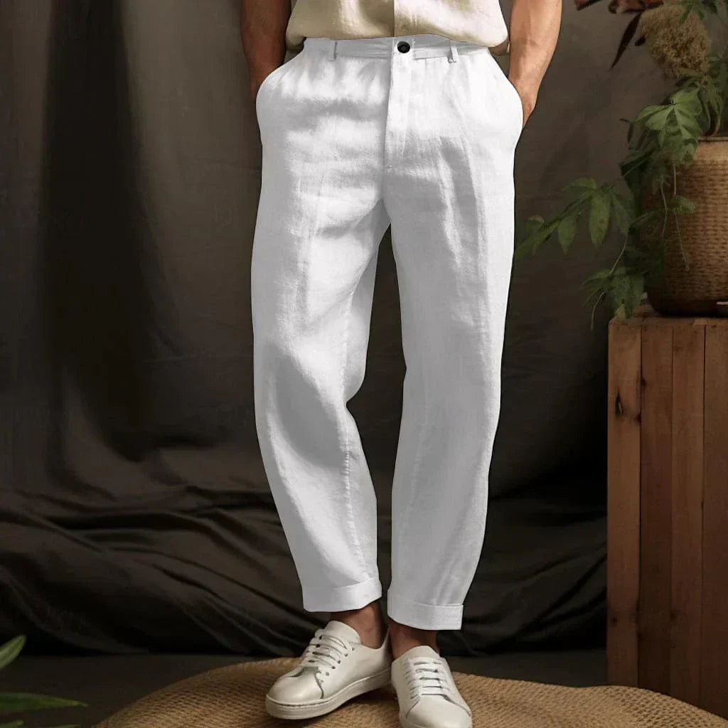 Herren Hosen | Lässige Baumwollhose für den Sommer mit Bequemer Passform | Atmungsaktive Freizeitmode für Stil und Komfort 1