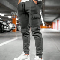 Pantalon de jogging homme avec cordon de serrage et poches passepoilées | Coupe confortable pour le sport et les loisirs