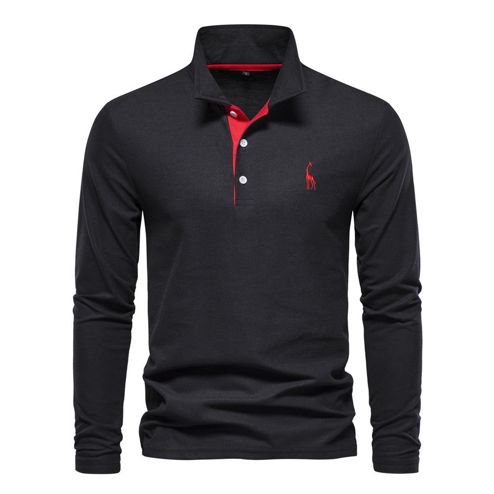 Herren Poloshirt Langarm aus Atmungsaktiver Baumwolle | Modernes Design für Bequemen Tragekomfort 8