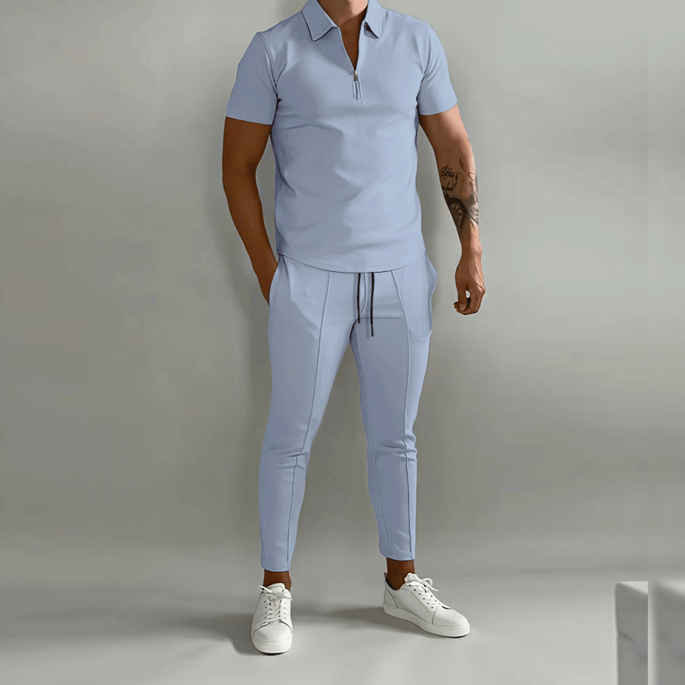 Herren Poloshirt mit Reißverschluss | Bequeme Freizeitmode für Stil und Komfort 1