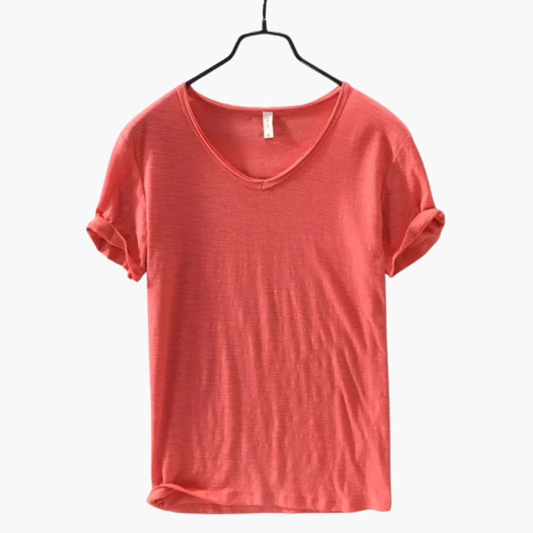 Herren T-Shirt Rundhalsausschnitt Kurzarm Casual für Alltag 2