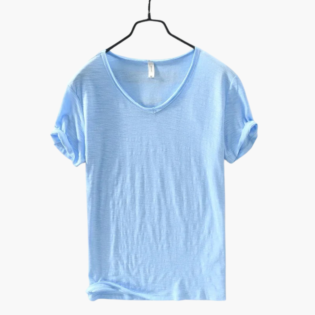 Herren T-Shirt Rundhalsausschnitt Kurzarm Casual für Alltag 5