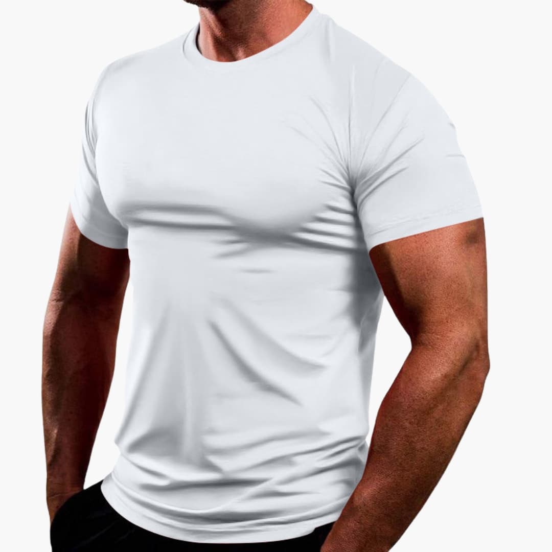 Herren T-Shirt Rundhalsausschnitt Kurzarm Lässig Alltag Casual 3