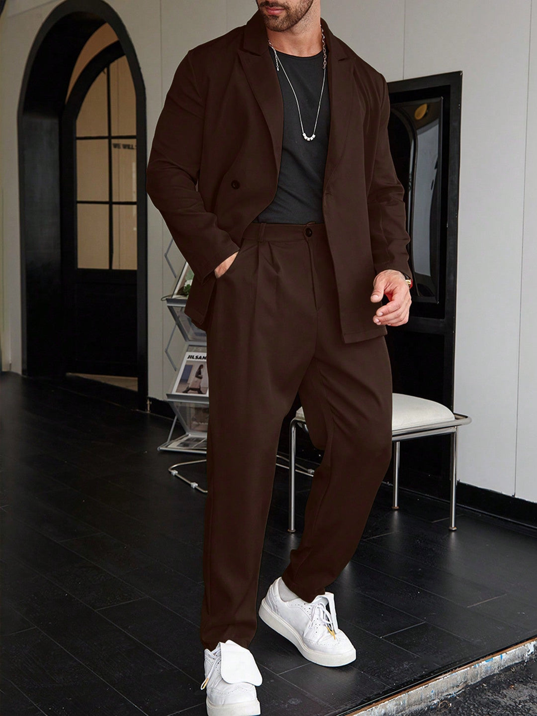 Herrenanzug Set für formelle Anlässe | Blazer und Bundfaltenhose