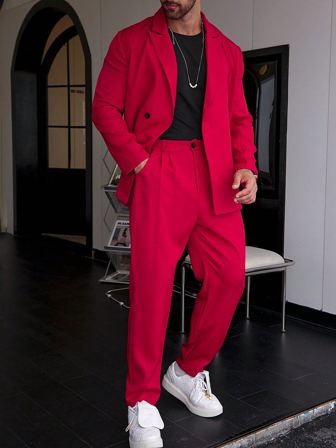 Herrenanzug Set für formelle Anlässe | Blazer und Bundfaltenhose