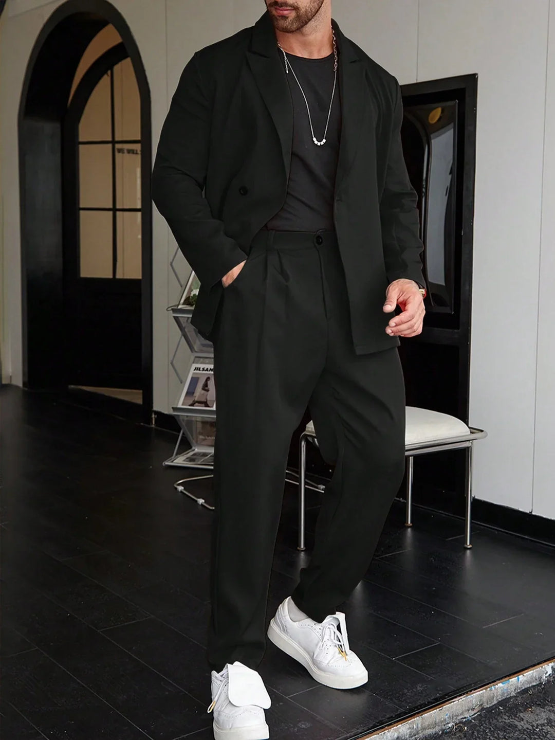 Herrenanzug Set für formelle Anlässe | Blazer und Bundfaltenhose