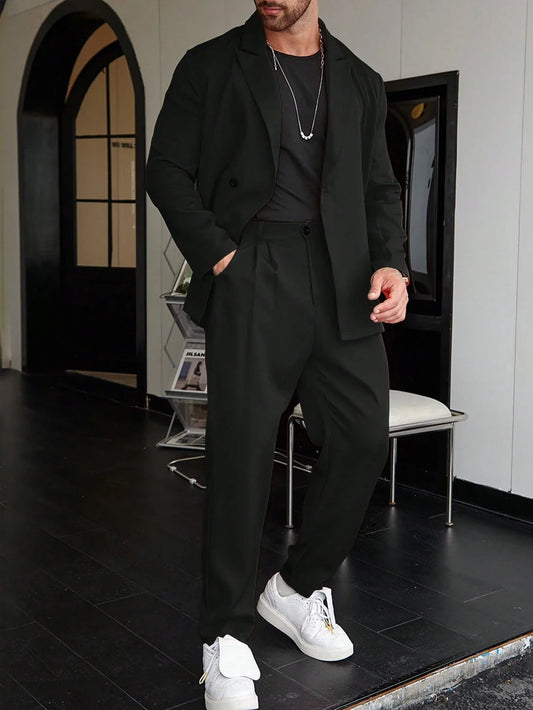 Herrenanzug Set für formelle Anlässe | Blazer und Bundfaltenhose