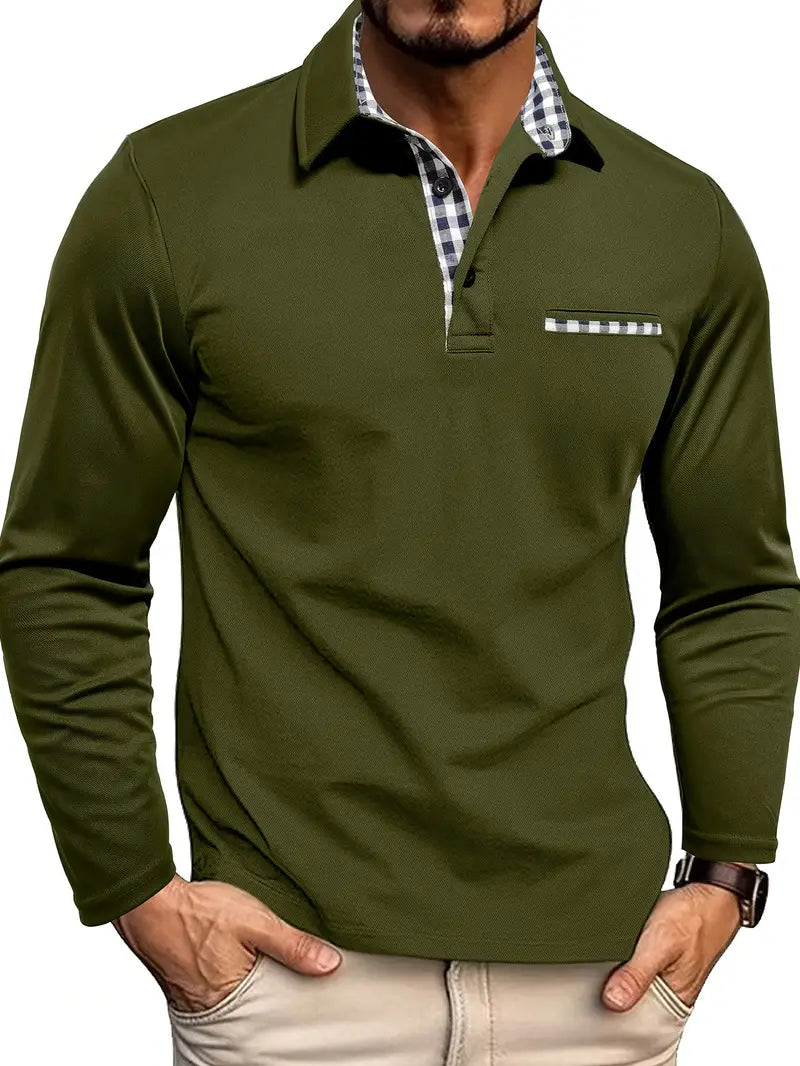 Herrenpolo | Langärmliges Baumwollmischung Shirt mit Bequemer Passform | Stilvolles Design für Vielseitige Outfits 2