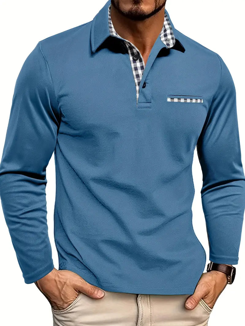 Herrenpolo | Langärmliges Baumwollmischung Shirt mit Bequemer Passform | Stilvolles Design für Vielseitige Outfits 3