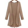 Damen Cardigan Regular Fit Freizeit mit Rüschen langärmelig