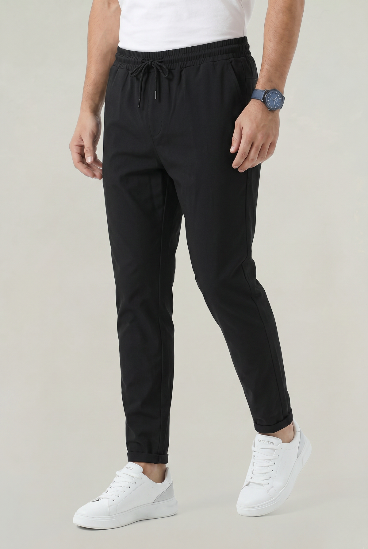Herren Hose Slim Fit Freizeit mit elastischem Bund
