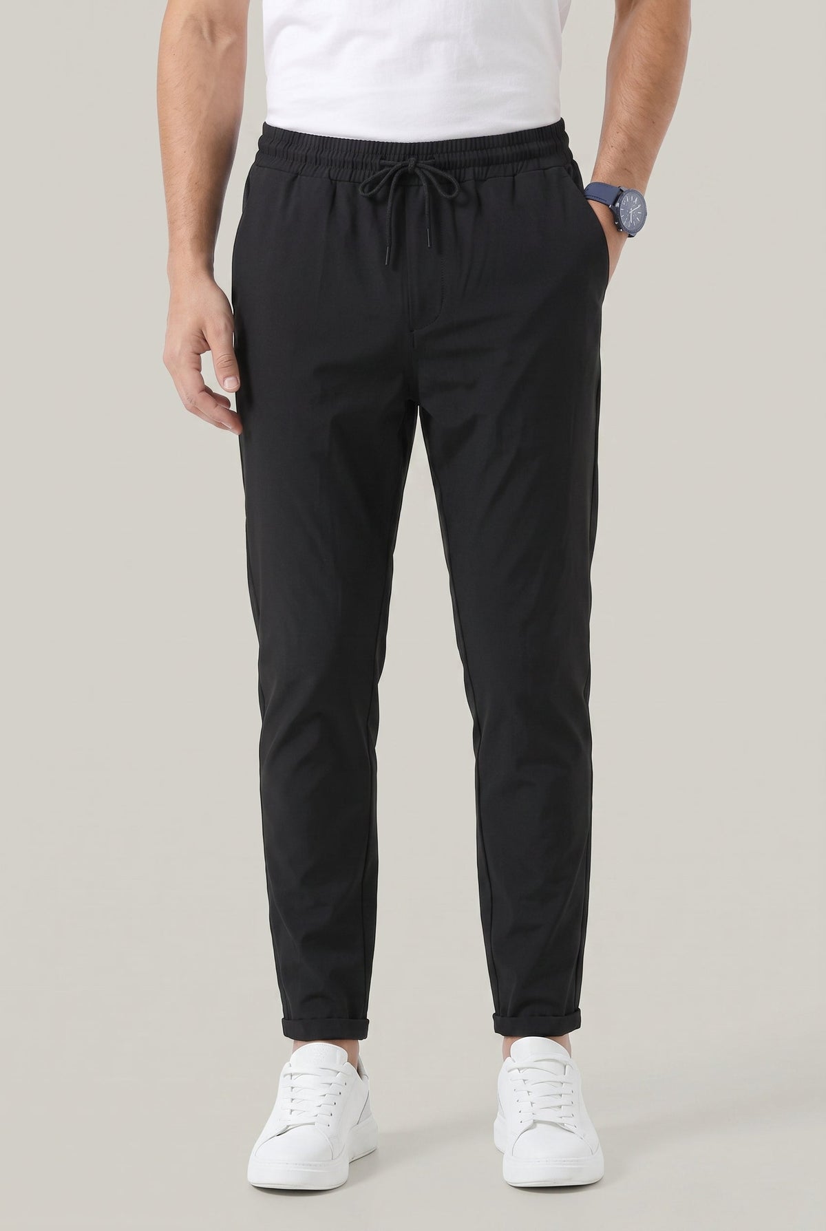 Herren Hose Slim Fit Freizeit mit elastischem Bund