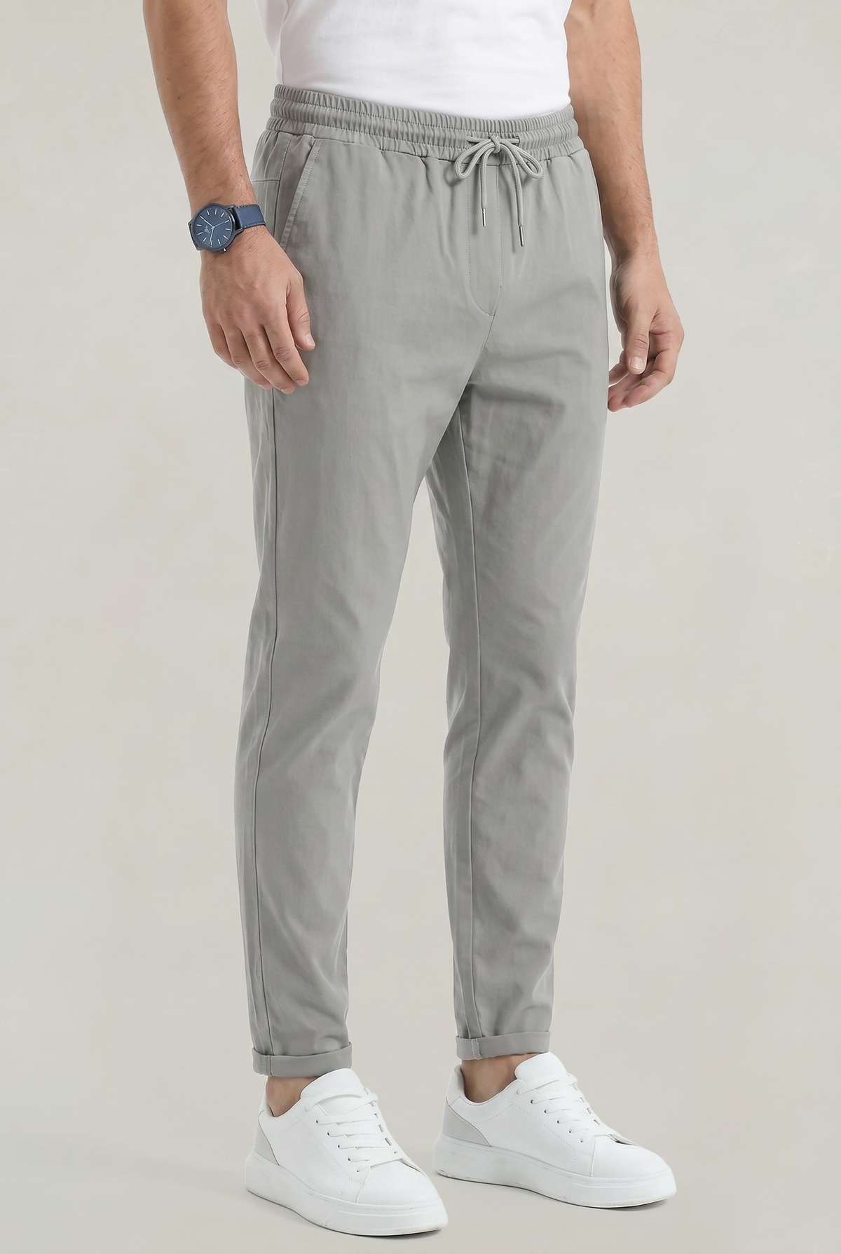 Herren Hose Slim Fit Freizeit mit elastischem Bund