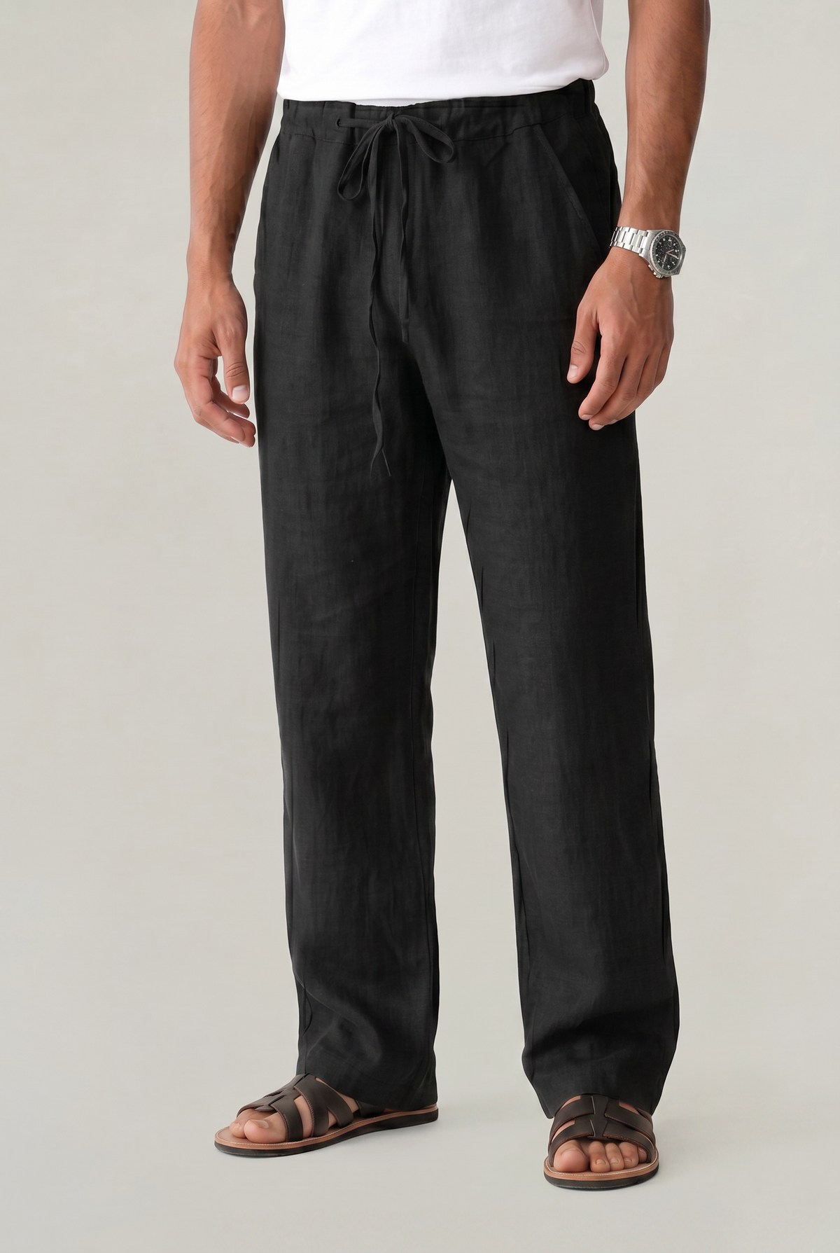 Hose Damen Gerade Passform Freizeit Sommer