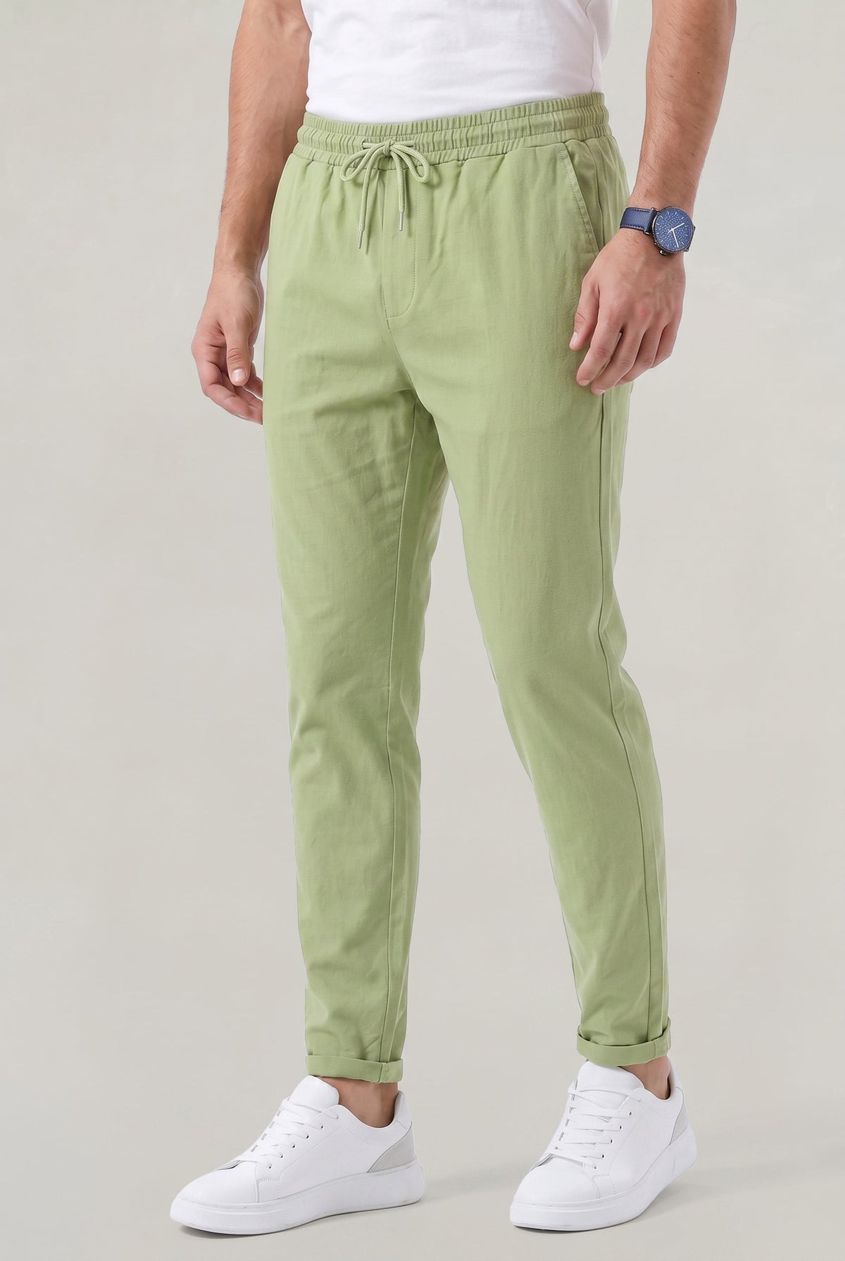 Herren Hose Slim Fit Freizeit mit elastischem Bund