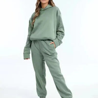 Damen Hoodie und Jogginganzug Set Relaxed Fit Casual