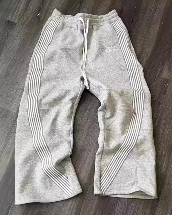 Jogginghose Unisex mit Streifeneinsätzen für Damen und Herren im Lässigen Stil