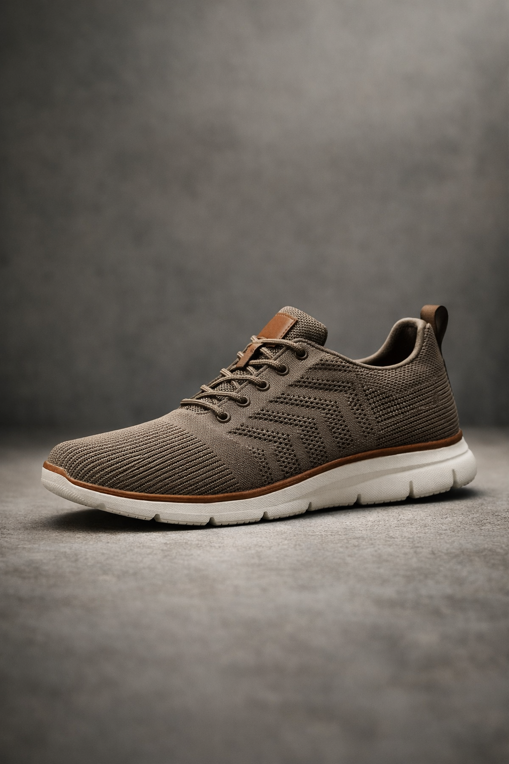 Herren Strick-Sneaker Regular Fit Freizeit Low-Top