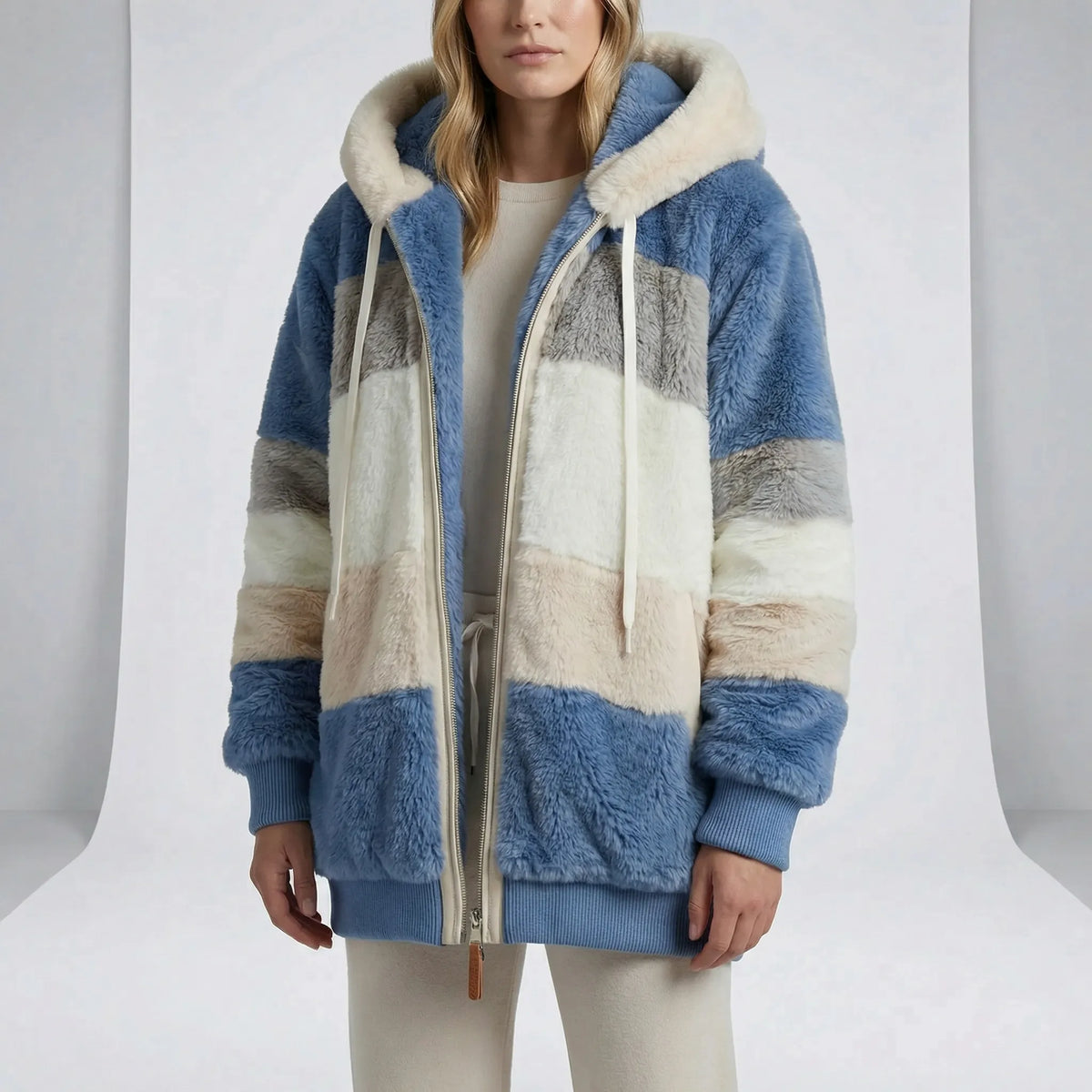 Kapuzenjacke Damen Relaxed Fit Winter Freizeit