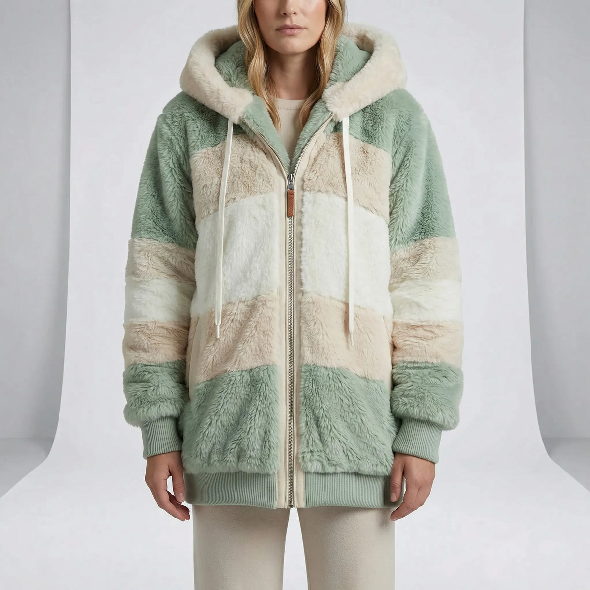 Kapuzenjacke Damen Relaxed Fit Winter Freizeit