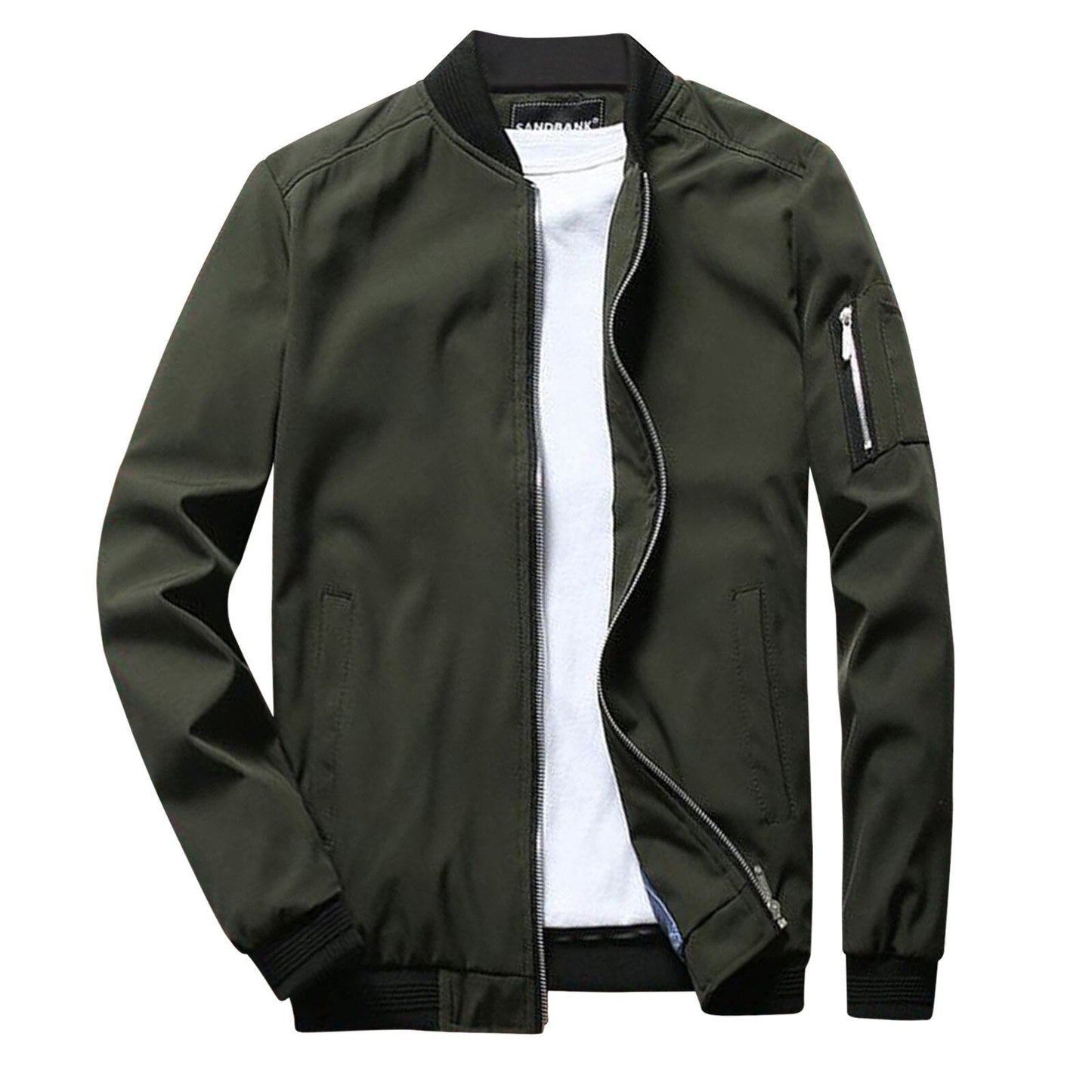 Klassische Bomberjacke Herren | Leichtes Material mit Stilvollem Schnitt | Bequeme Passform für Alltag und Freizeit 0