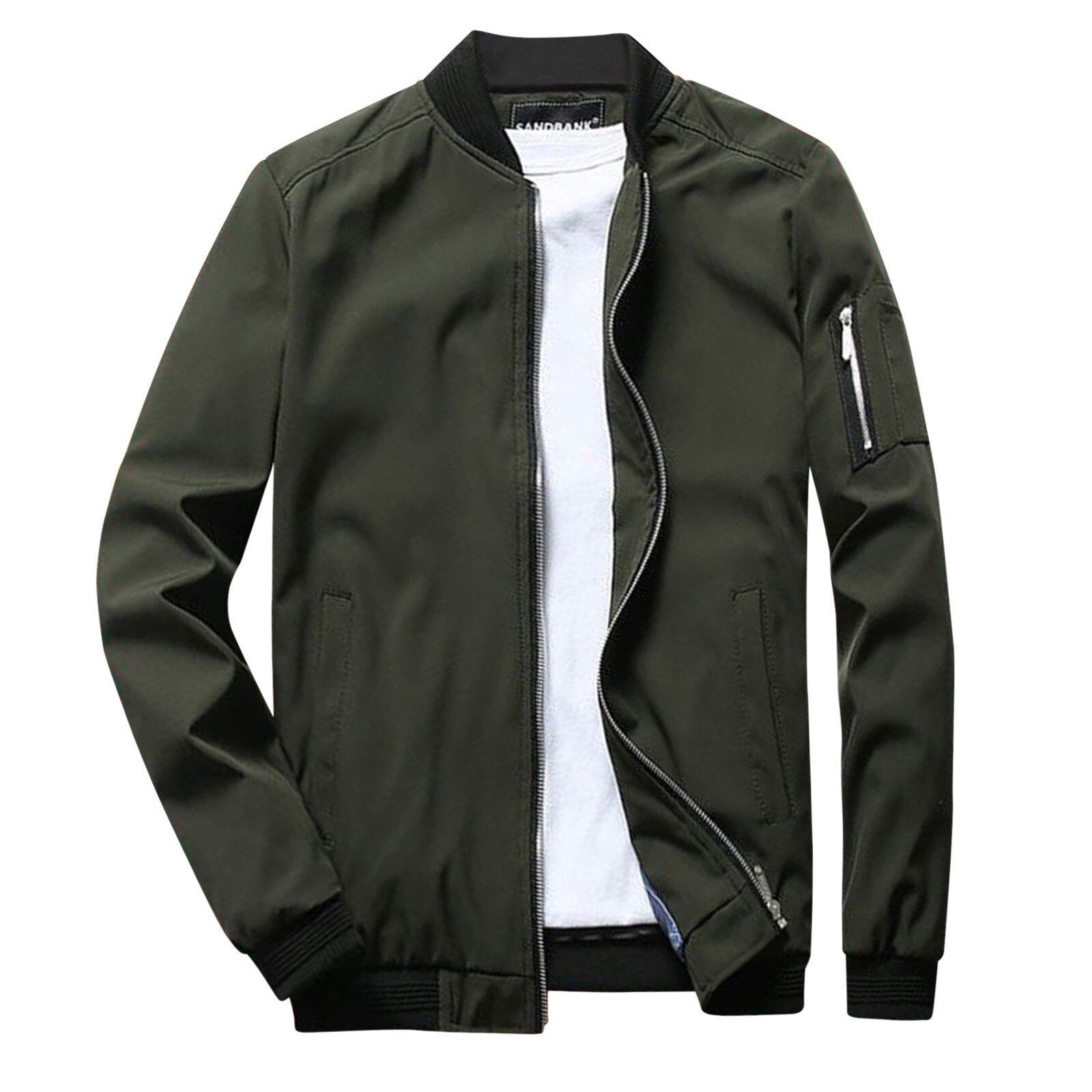 Klassische Bomberjacke Herren | Leichtes Material mit Stilvollem Schnitt | Bequeme Passform für Alltag und Freizeit 0