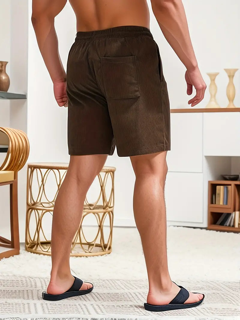 Klassische Kurze Hosen Herren | Bequeme Cord Shorts mit Elastischem Bund für Stil und Komfort 7