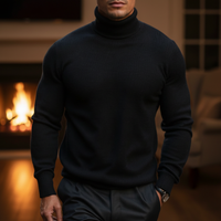 Lion I Rollkragenpullover Herren Regular Fit Freizeit & Büro