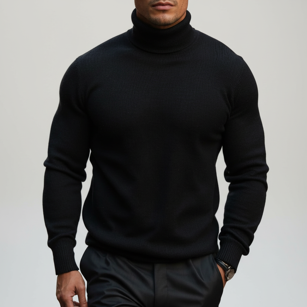 Lion I Rollkragenpullover Herren Regular Fit Freizeit & Büro