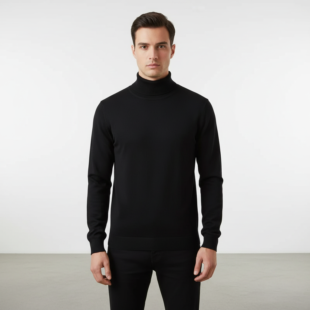 Lion I Rollkragenpullover Herren Regular Fit Freizeit & Büro