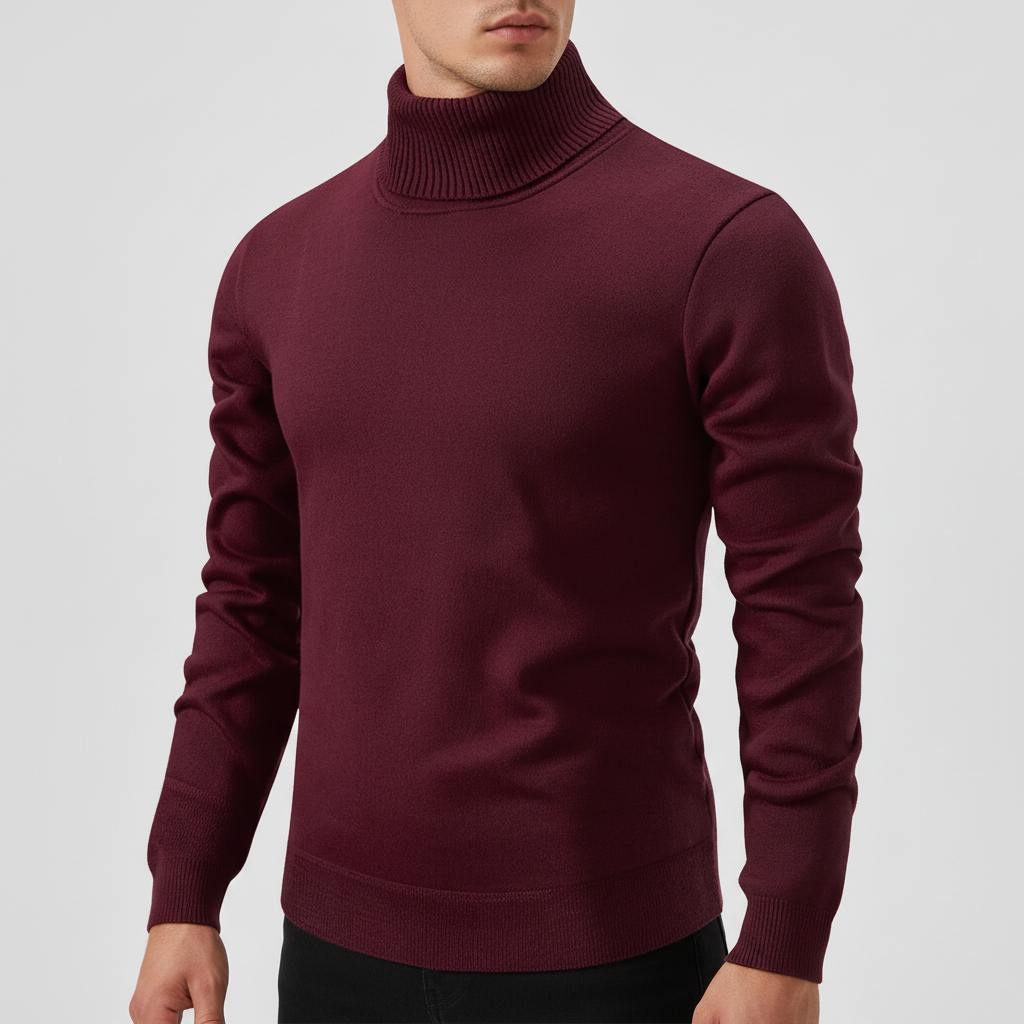 Lion I Rollkragenpullover Herren Regular Fit Freizeit & Büro