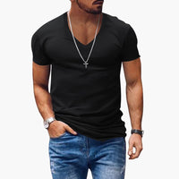 Klassische T-Shirts Männer | V-Ausschnitt Kurzarm für Optimalen Komfort | Schlichtes Design für Jeden Tag