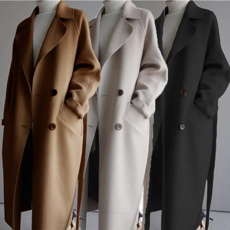 Maja I Damenmantel Klassisch Regular Fit Herbst Winter Freizeit