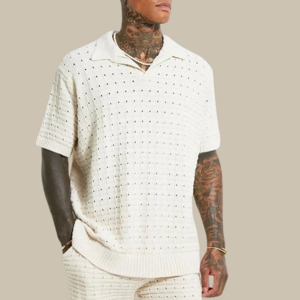 Klassisches Herren Poloshirt mit Neon-Akzenten | Bequeme Baumwollmischung für Stil und Komfort 1