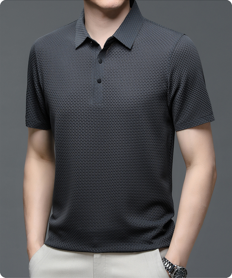 Klassisches Kurzarm-Poloshirt für Herren mit strukturiertem Design | Bequem und vielseitig für den Alltag 1