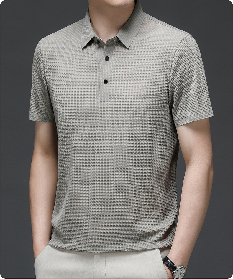 Klassisches Kurzarm-Poloshirt für Herren mit strukturiertem Design | Bequem und vielseitig für den Alltag 2