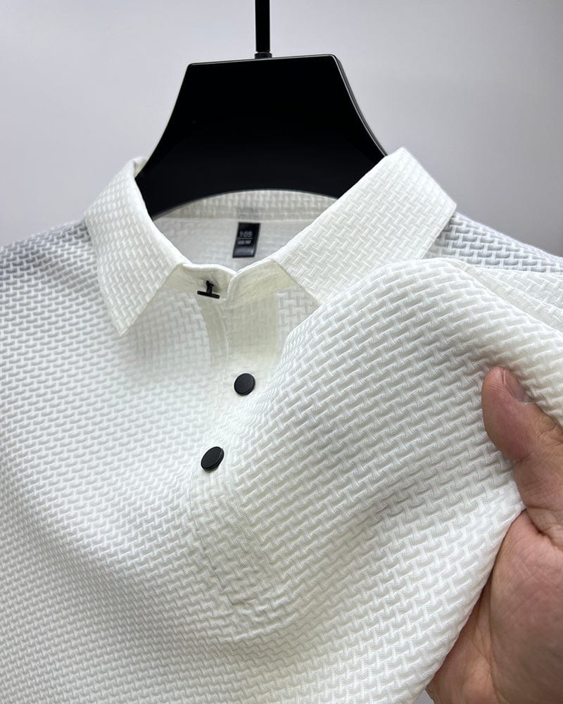 Klassisches Kurzarm-Poloshirt für Herren mit strukturiertem Design | Bequem und vielseitig für den Alltag 5