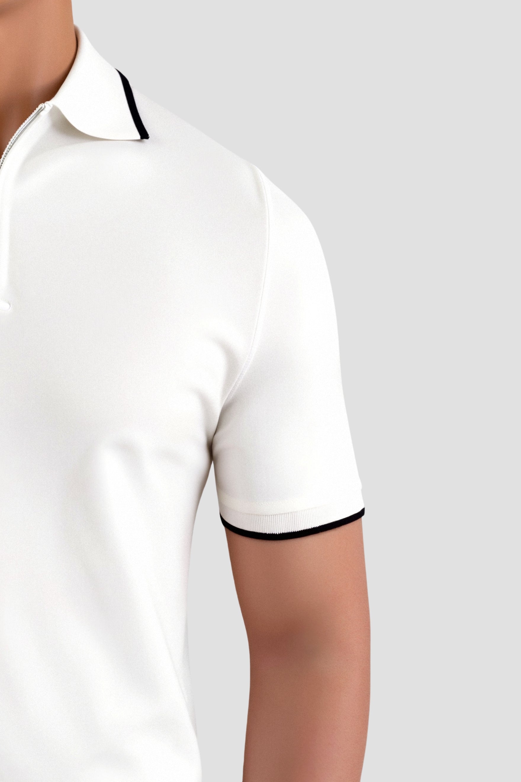 Klassisches Poloshirt Herren | Sportlich-elegantes Design mit Halber Reißverschluss | Vielseitig Kombinierbar für Jeden Anlass 4