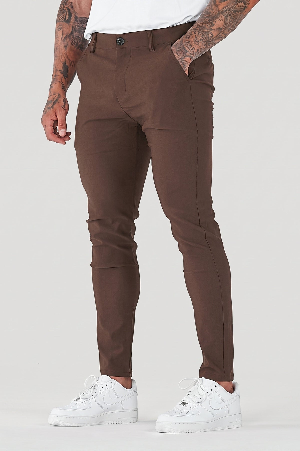 Herren Hose Slim Fit Freizeit schmaler Knöchel