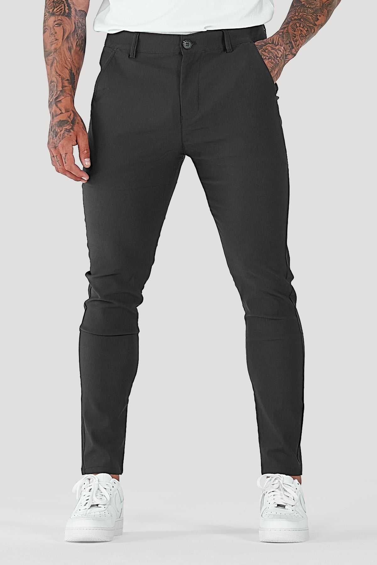 Herren Hose Slim Fit Freizeit schmaler Knöchel