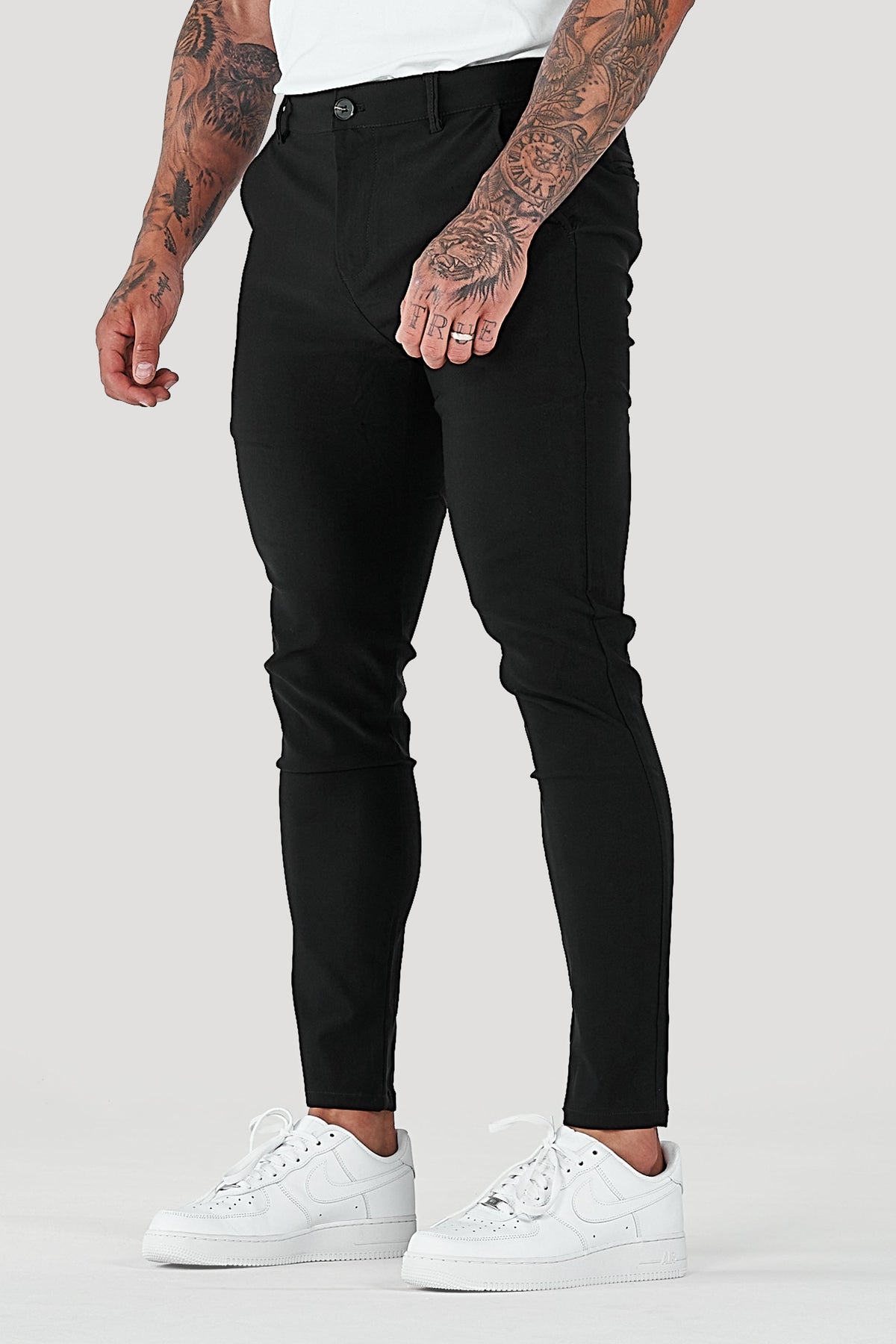 Herren Hose Slim Fit Freizeit schmaler Knöchel