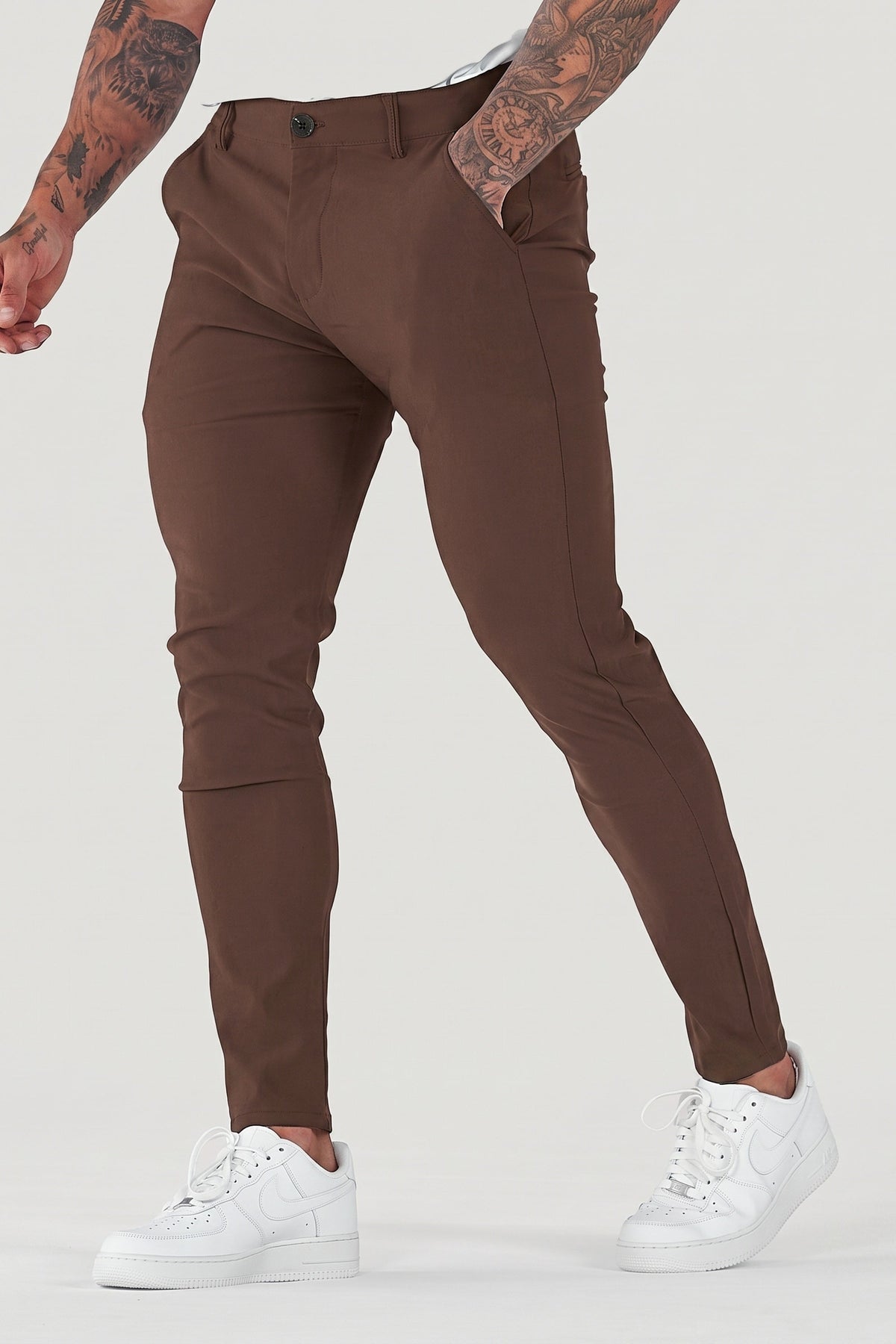 Herren Hose Slim Fit Freizeit schmaler Knöchel