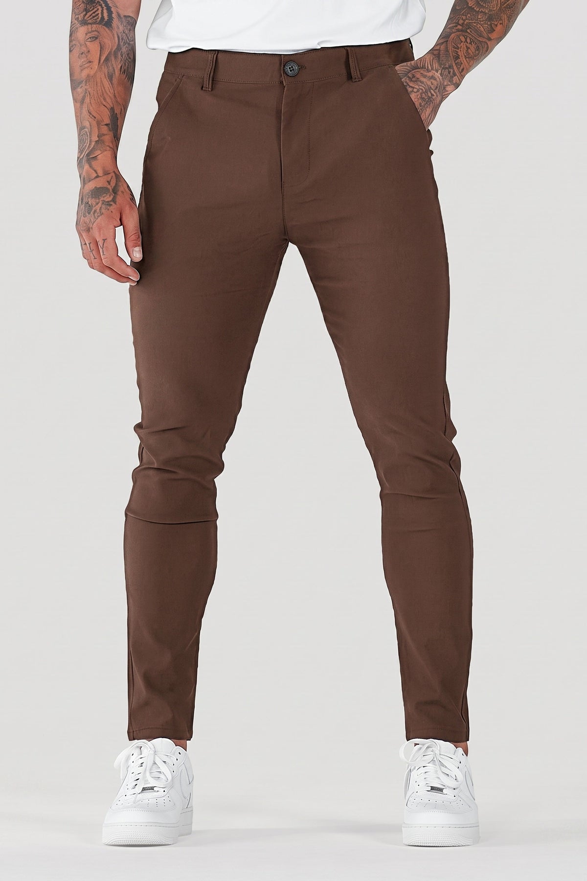 Herren Hose Slim Fit Freizeit schmaler Knöchel