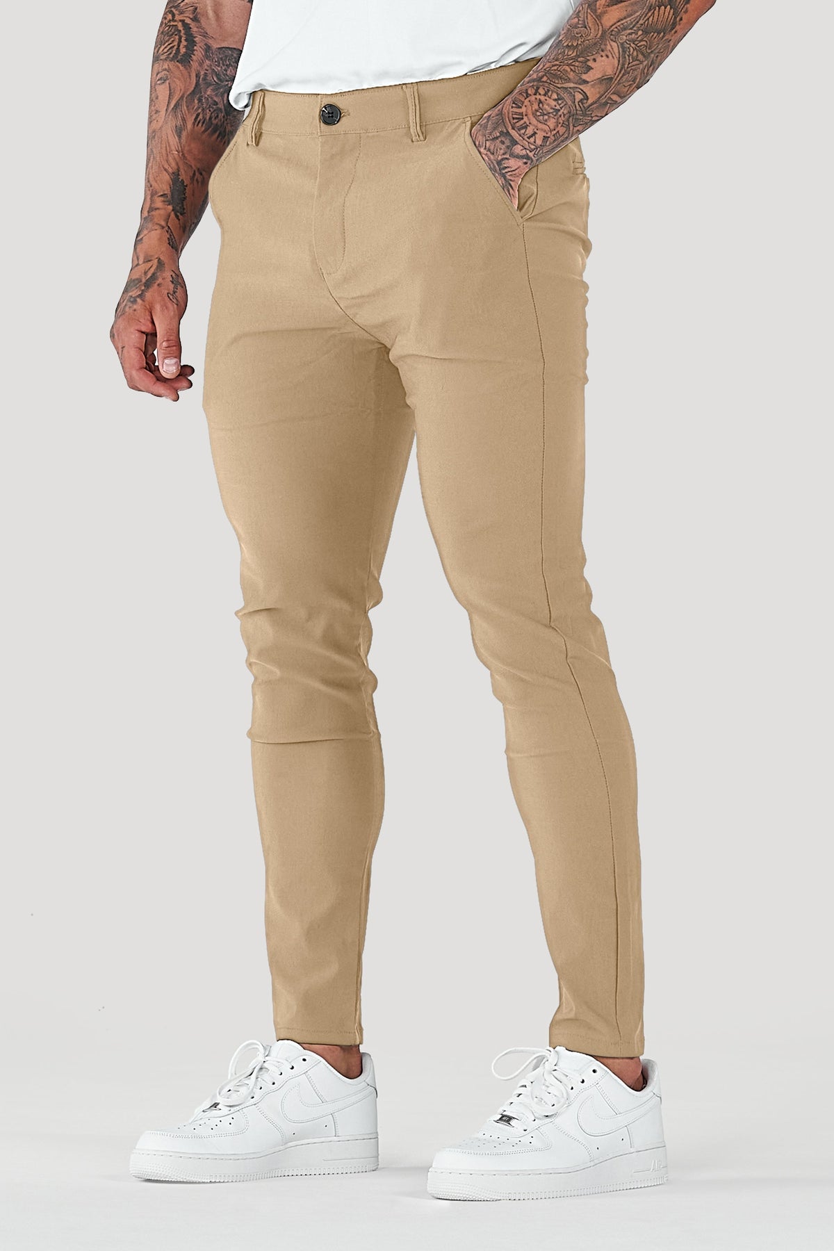 Herren Hose Slim Fit Freizeit schmaler Knöchel