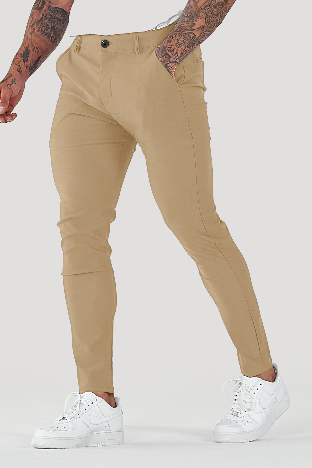 Herren Hose Slim Fit Freizeit schmaler Knöchel